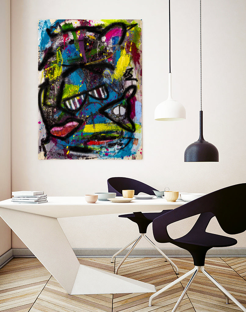 A Fox`s Summer by Janet London on GIANT ART - black abstract