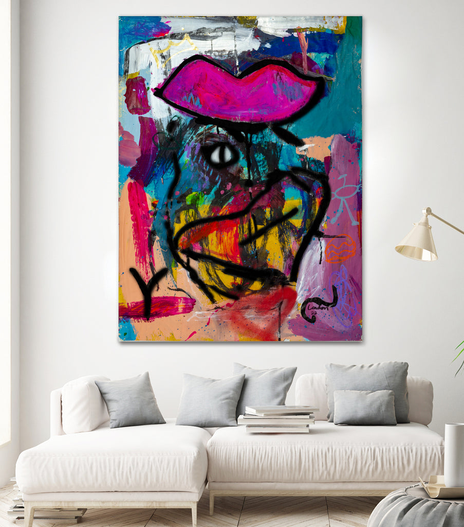 Human Consciousness by Janet London on GIANT ART - pink abstract