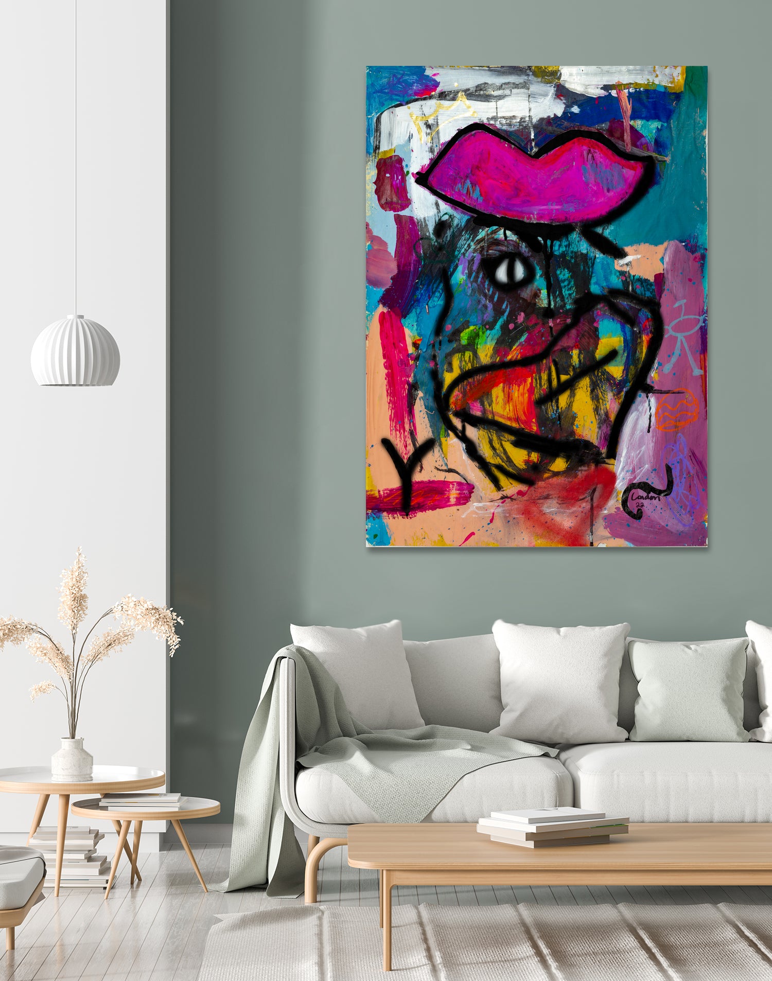 Human Consciousness by Janet London on GIANT ART - pink abstract