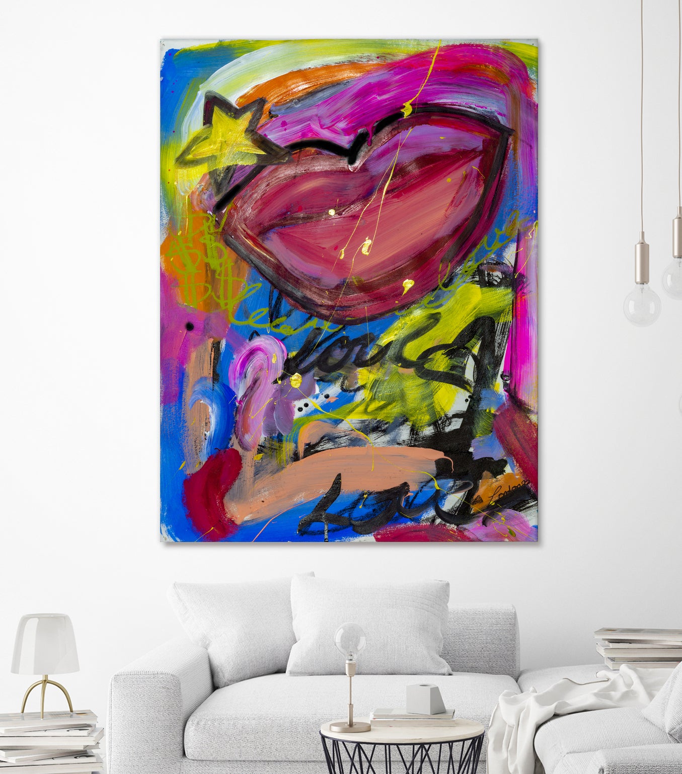 A Star is Born by Janet London on GIANT ART - pink abstract