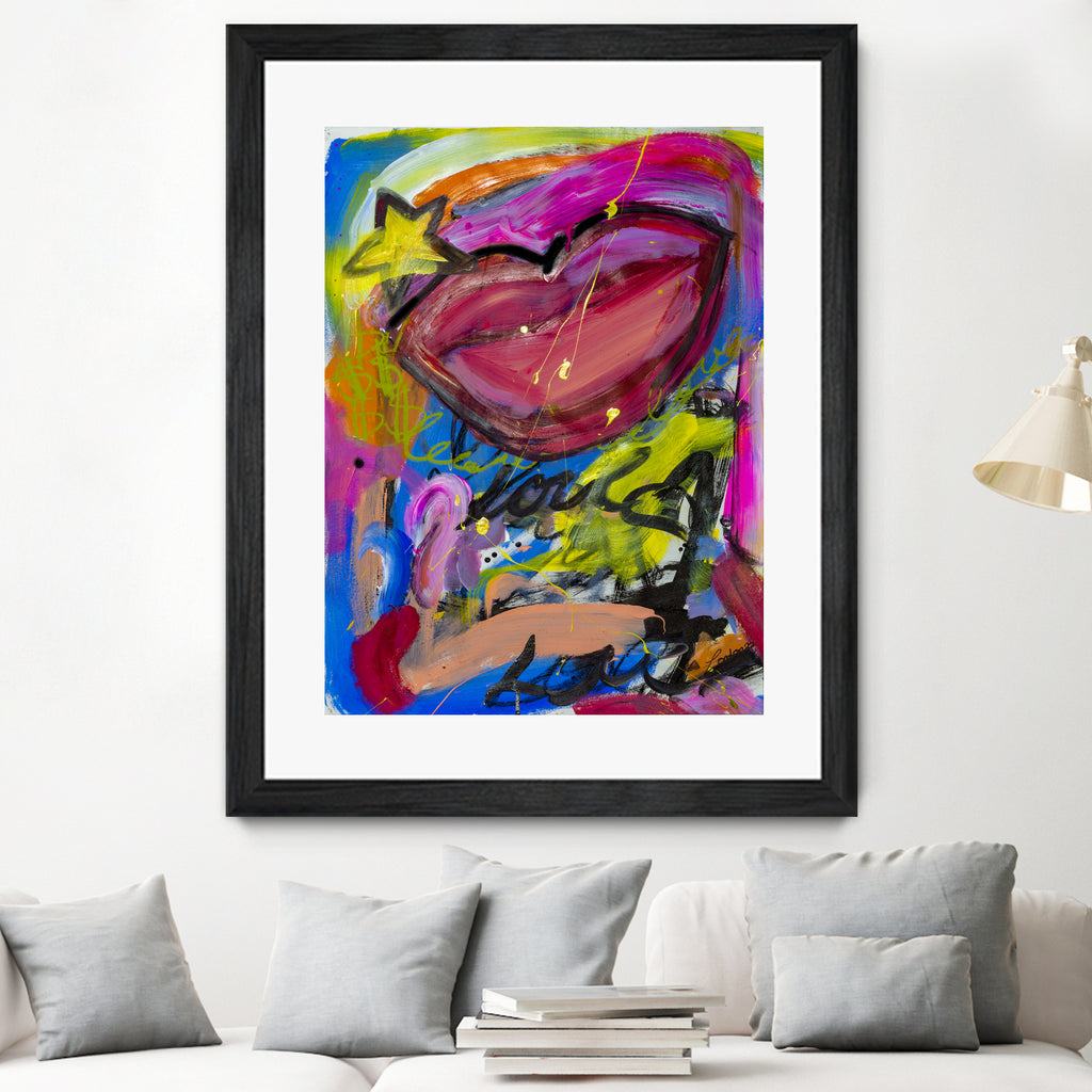 A Star is Born by Janet London on GIANT ART - pink abstract