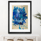 Feel the Ocean`s Power No 2 by Janet London on GIANT ART - blue abstract