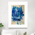 Feel the Ocean`s Power No 2 by Janet London on GIANT ART - blue abstract