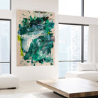 Endless Turquoise and Green No 1 by Janet London on GIANT ART - green abstract