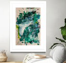 Endless Turquoise and Green No 1 by Janet London on GIANT ART - green abstract