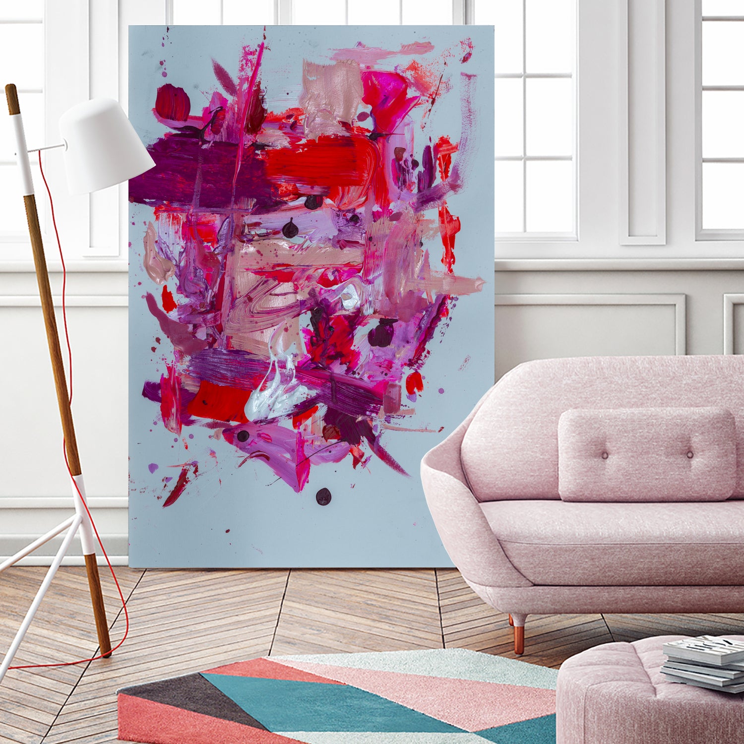 The Power of Pink by Janet London on GIANT ART - red abstract