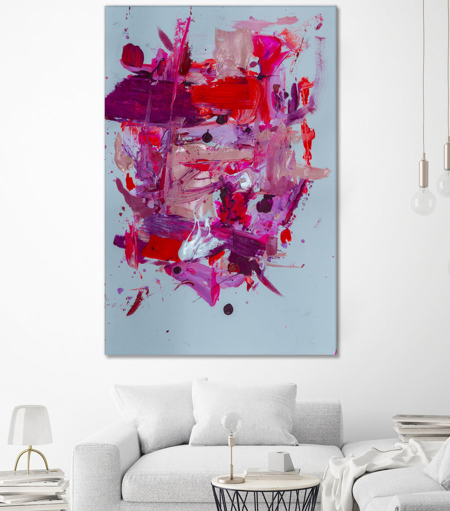 The Power of Pink by Janet London on GIANT ART - red abstract
