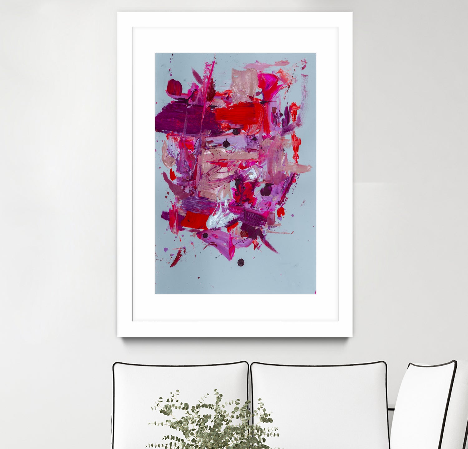 The Power of Pink by Janet London on GIANT ART - red abstract