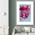 The Power of Pink by Janet London on GIANT ART - red abstract