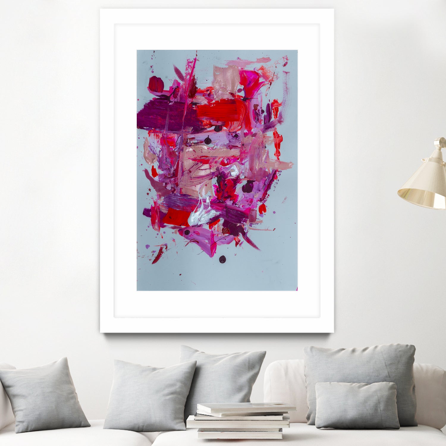 The Power of Pink by Janet London on GIANT ART - red abstract