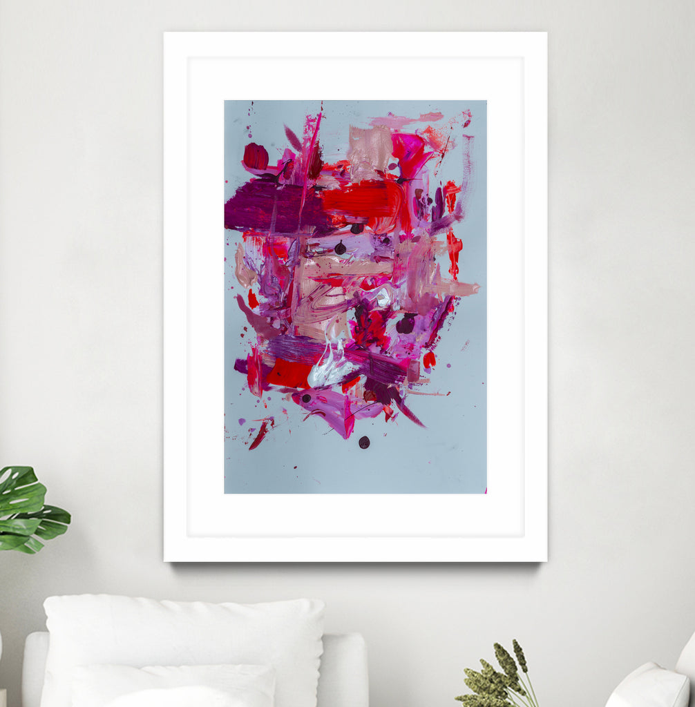 The Power of Pink by Janet London on GIANT ART - red abstract