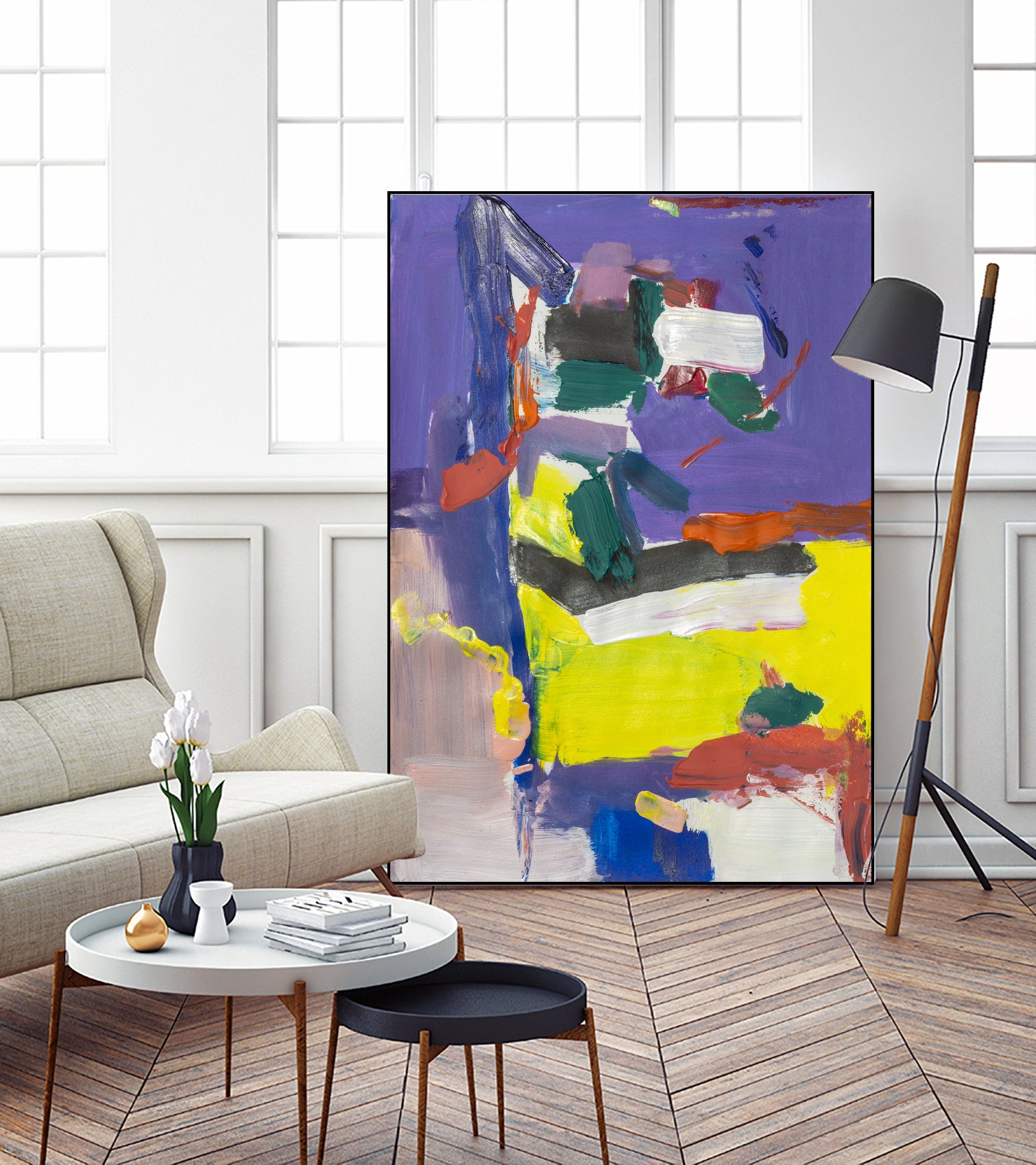 The Colour Fields by Janet London on GIANT ART - yellow abstract