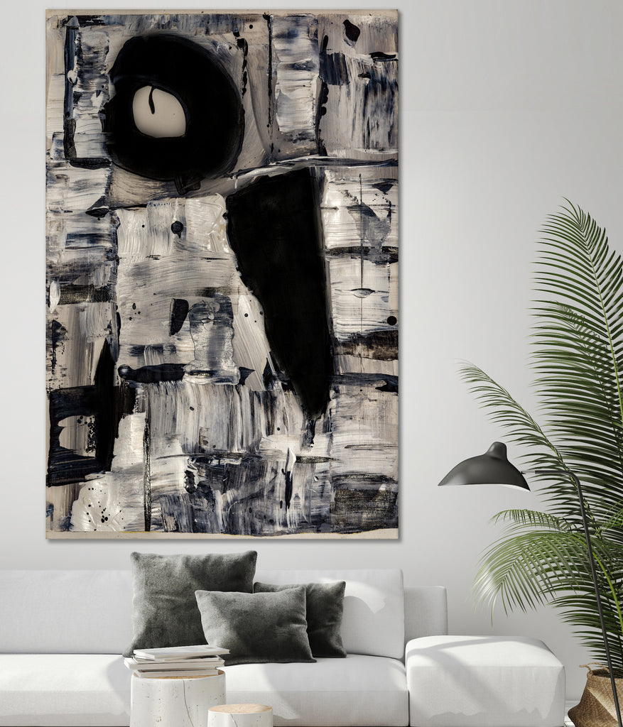 Ancient Shapes by Janet London on GIANT ART - black and white abstract