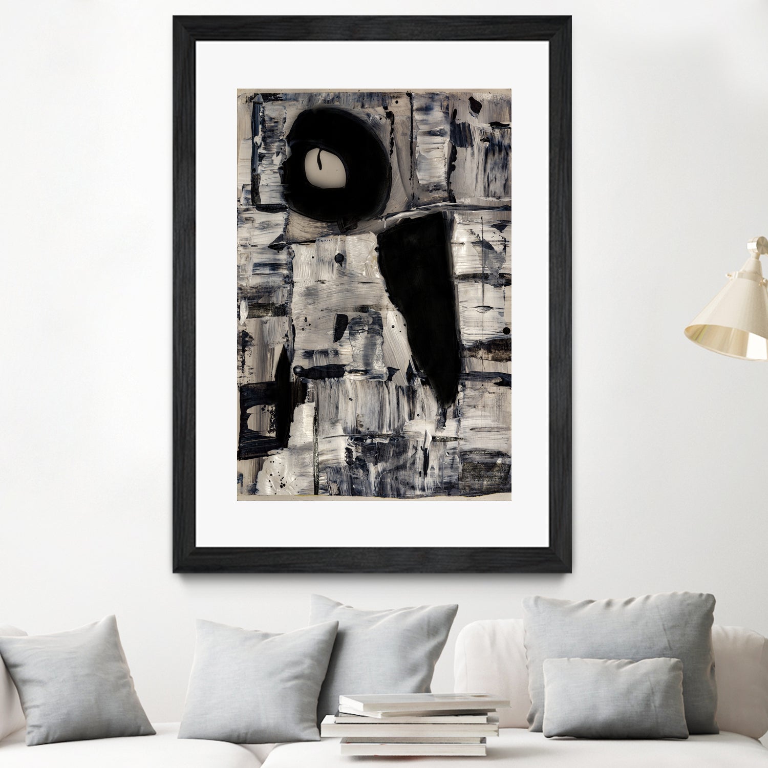 Ancient Shapes by Janet London on GIANT ART - black and white abstract