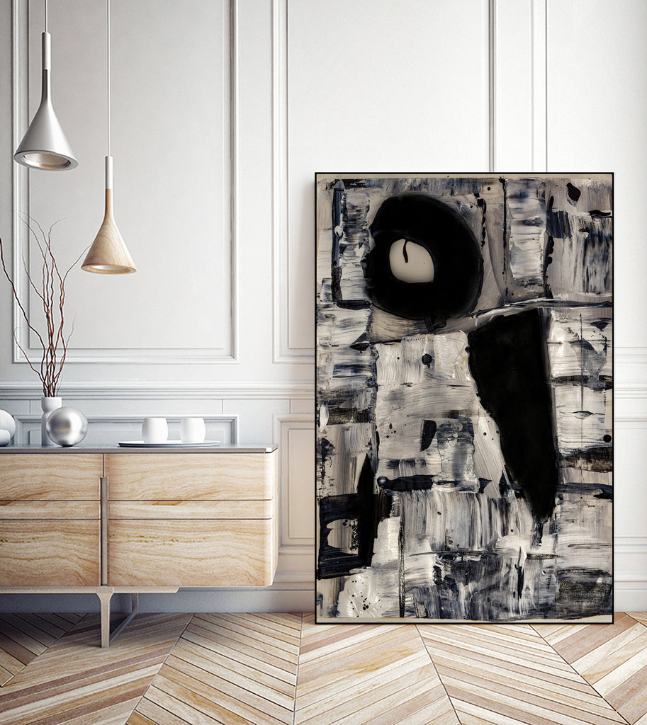 Ancient Shapes by Janet London on GIANT ART - black and white abstract