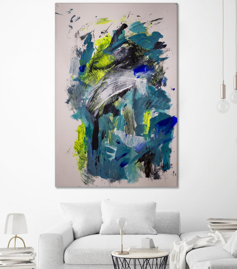 Electric Flow no 1 by Janet London on GIANT ART - fluo abstract
