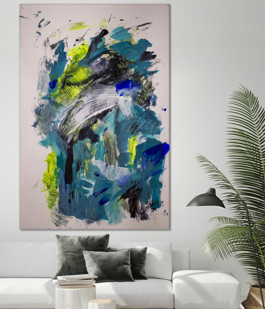 Electric Flow no 1 by Janet London on GIANT ART - fluo abstract