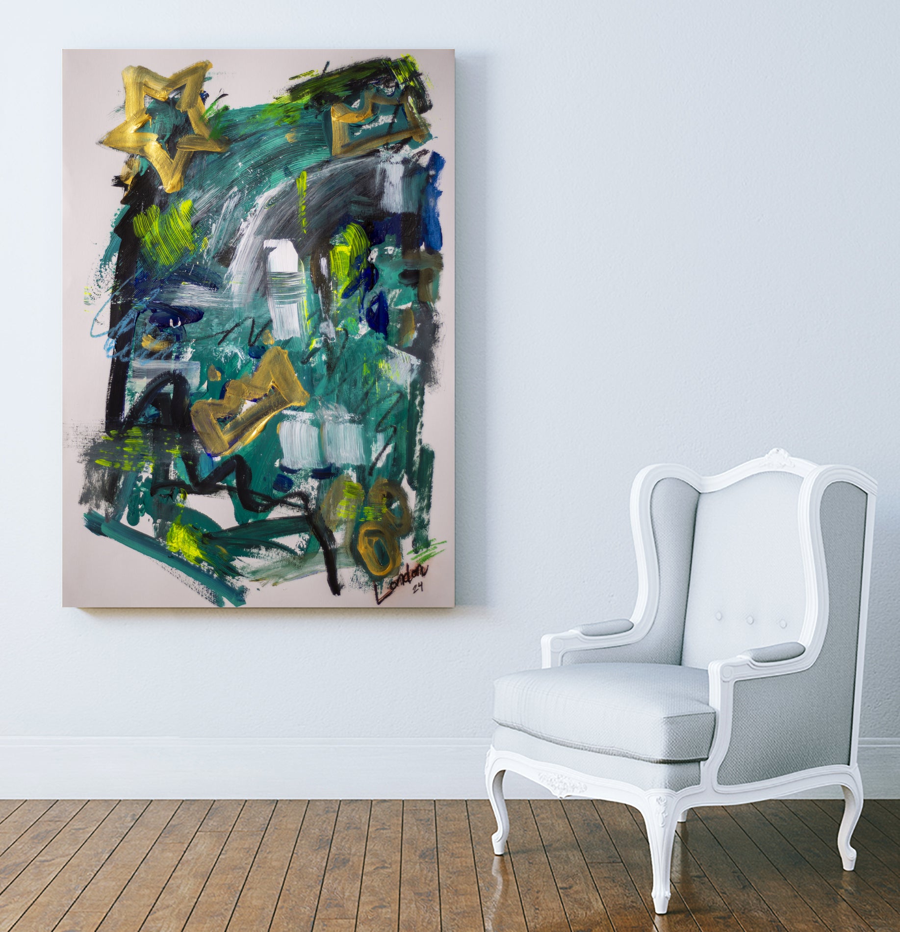 Study in Kline No 1 by Janet London on GIANT ART - black and white abstract