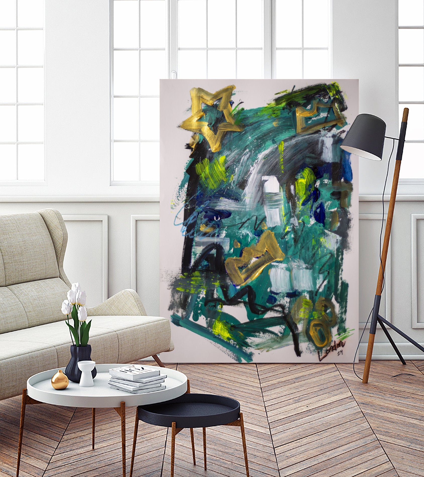 Study in Kline No 1 by Janet London on GIANT ART - black and white abstract