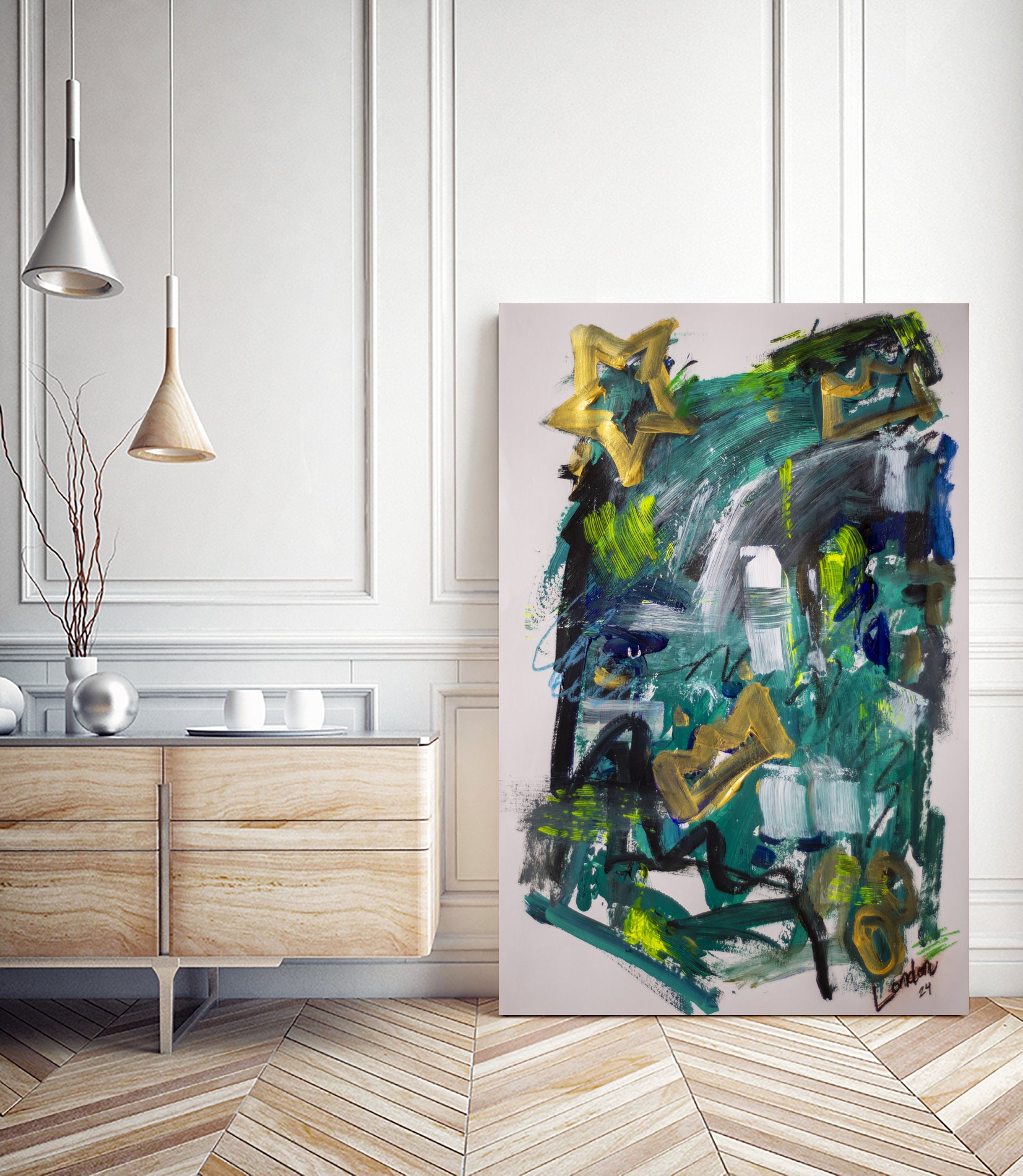 Study in Kline No 1 by Janet London on GIANT ART - black and white abstract