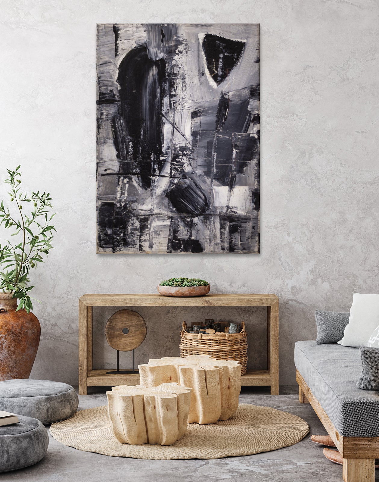 Study in Kline No 2 by Janet London on GIANT ART - black and white abstract