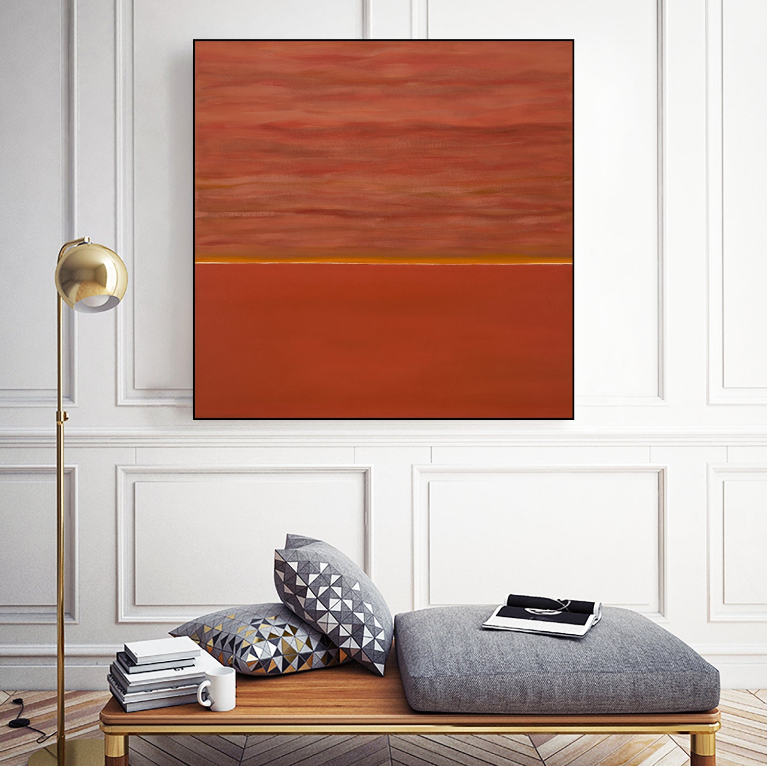 Hot abstract home by Diane Lambin on GIANT ART - orange abstract