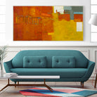 Waves of loves for Earth by Diane Lambin on GIANT ART - orange abstract