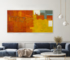 Waves of loves for Earth by Diane Lambin on GIANT ART - orange abstract