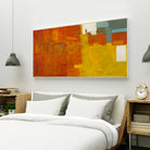 Waves of loves for Earth by Diane Lambin on GIANT ART - orange abstract