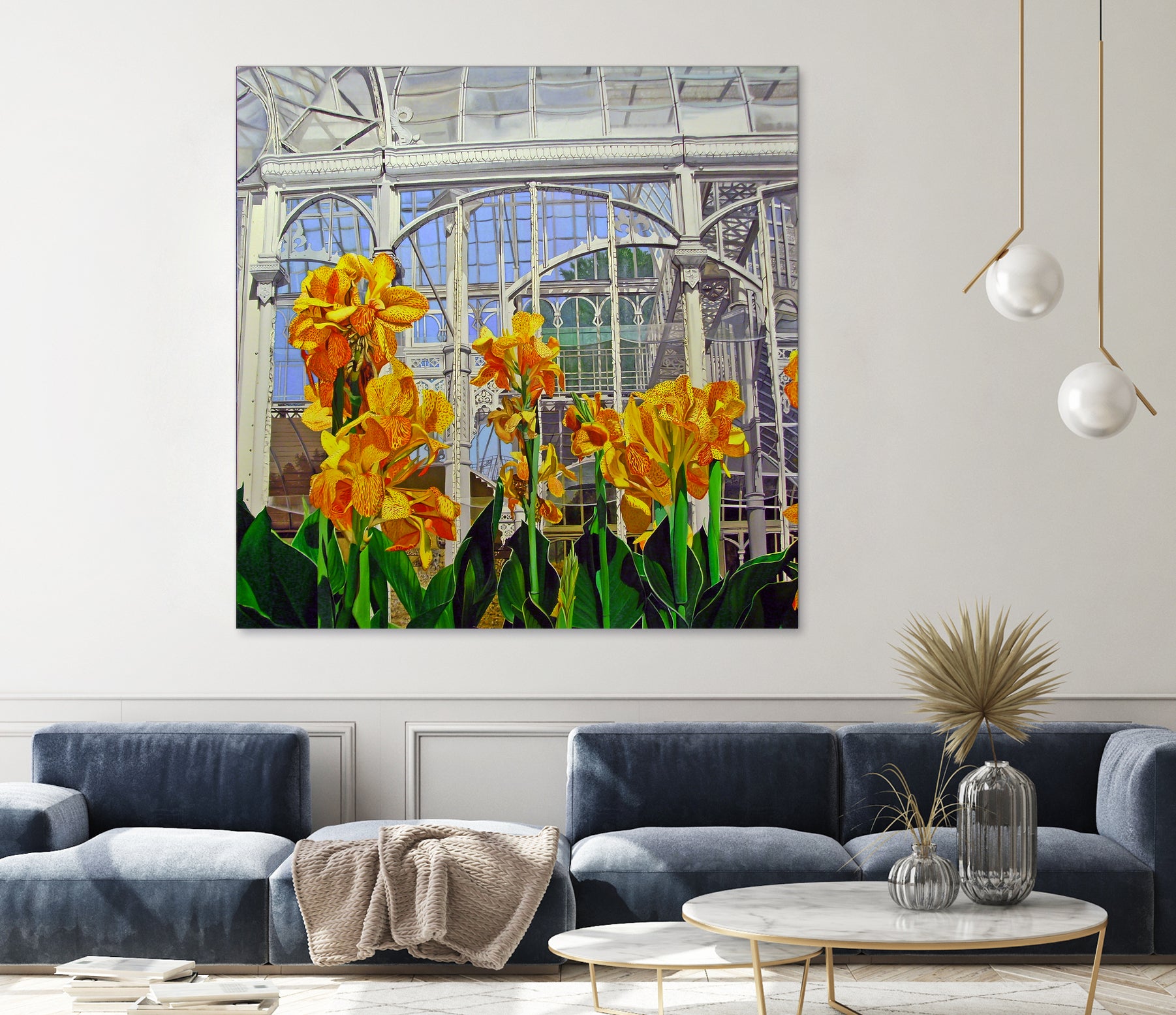 Victorian Greenhouse by Matthew Holden Bates on GIANT ART - white botanical