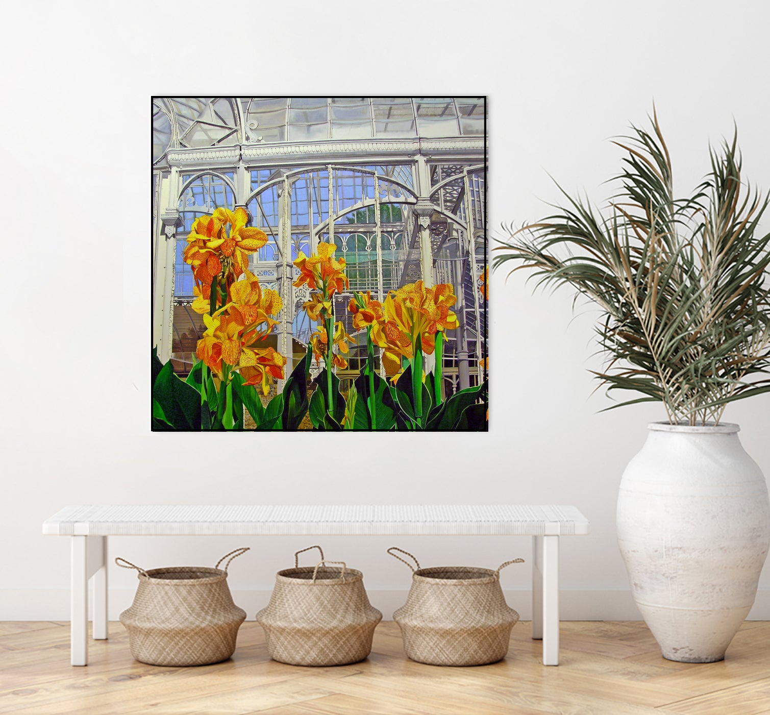 Victorian Greenhouse by Matthew Holden Bates on GIANT ART - white botanical