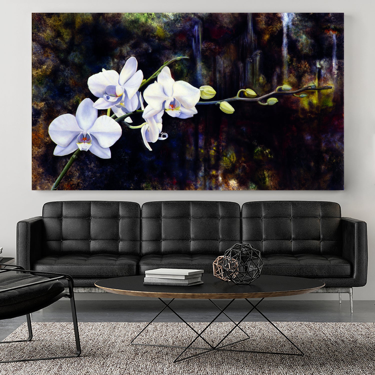 Orchids by Matthew Holden Bates on GIANT ART - white botanical