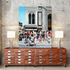 Sitting on the Steps of the Duomo by Matthew Holden Bates on GIANT ART - blue landscape