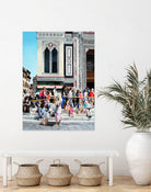 Sitting on the Steps of the Duomo by Matthew Holden Bates on GIANT ART - blue landscape