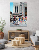 Sitting on the Steps of the Duomo by Matthew Holden Bates on GIANT ART - blue landscape