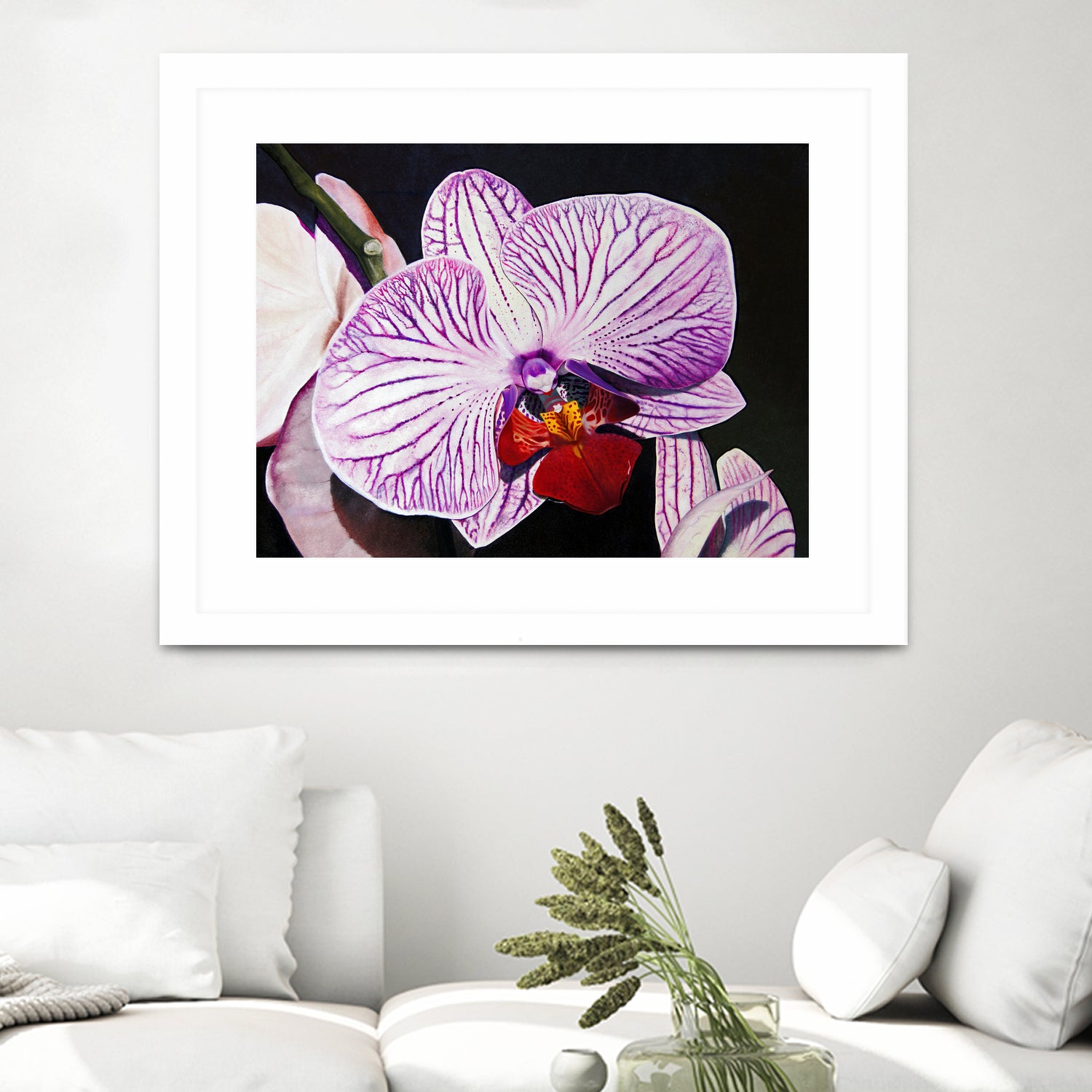 Orchid GALLERY MADE IN KOREA 絵画　アート　壁掛け Purple Orchids - Art Print by Matthew Holden Bates | GIANT ART