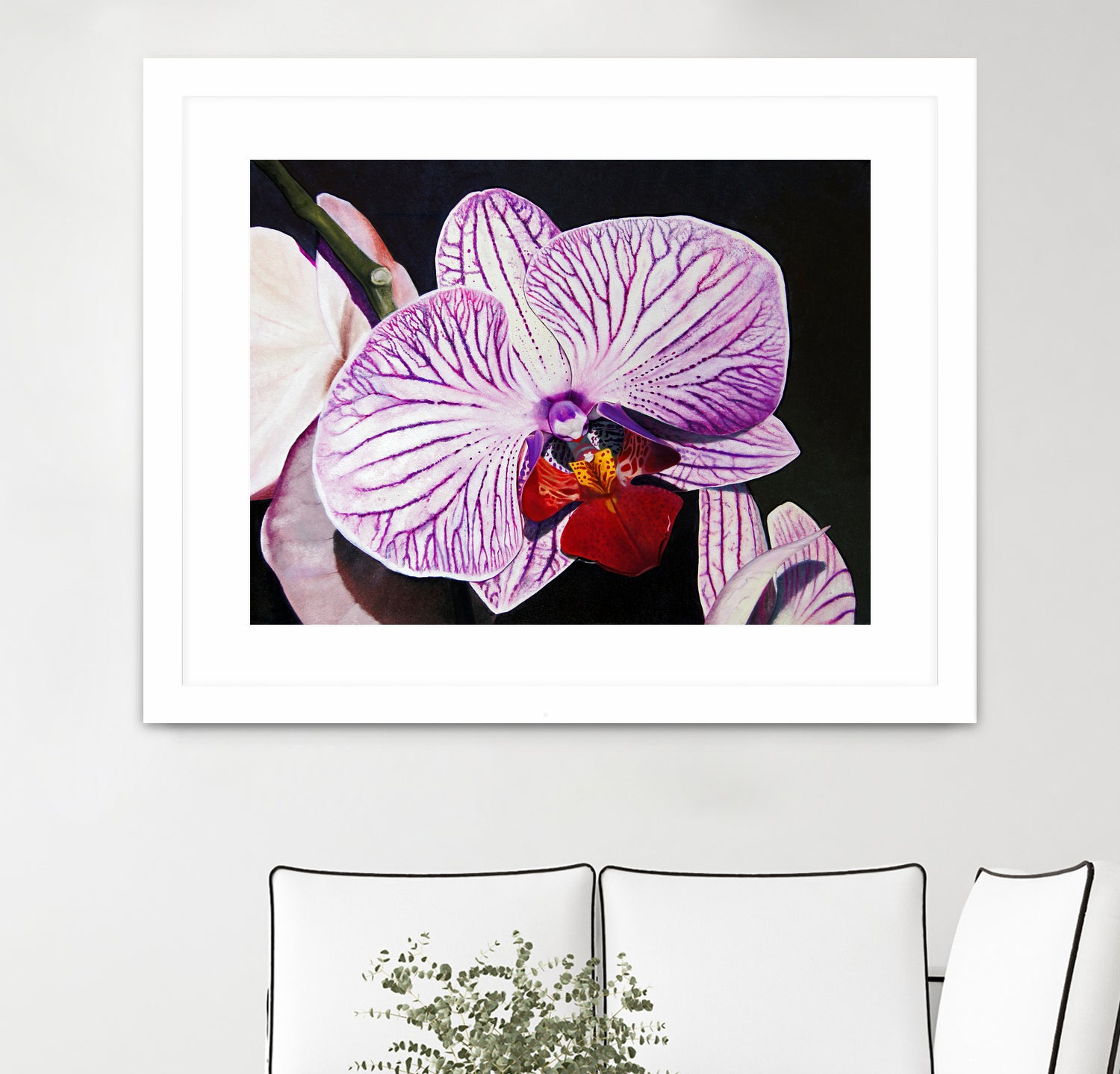 Purple Orchids by Matthew Holden Bates on GIANT ART - purple botanical