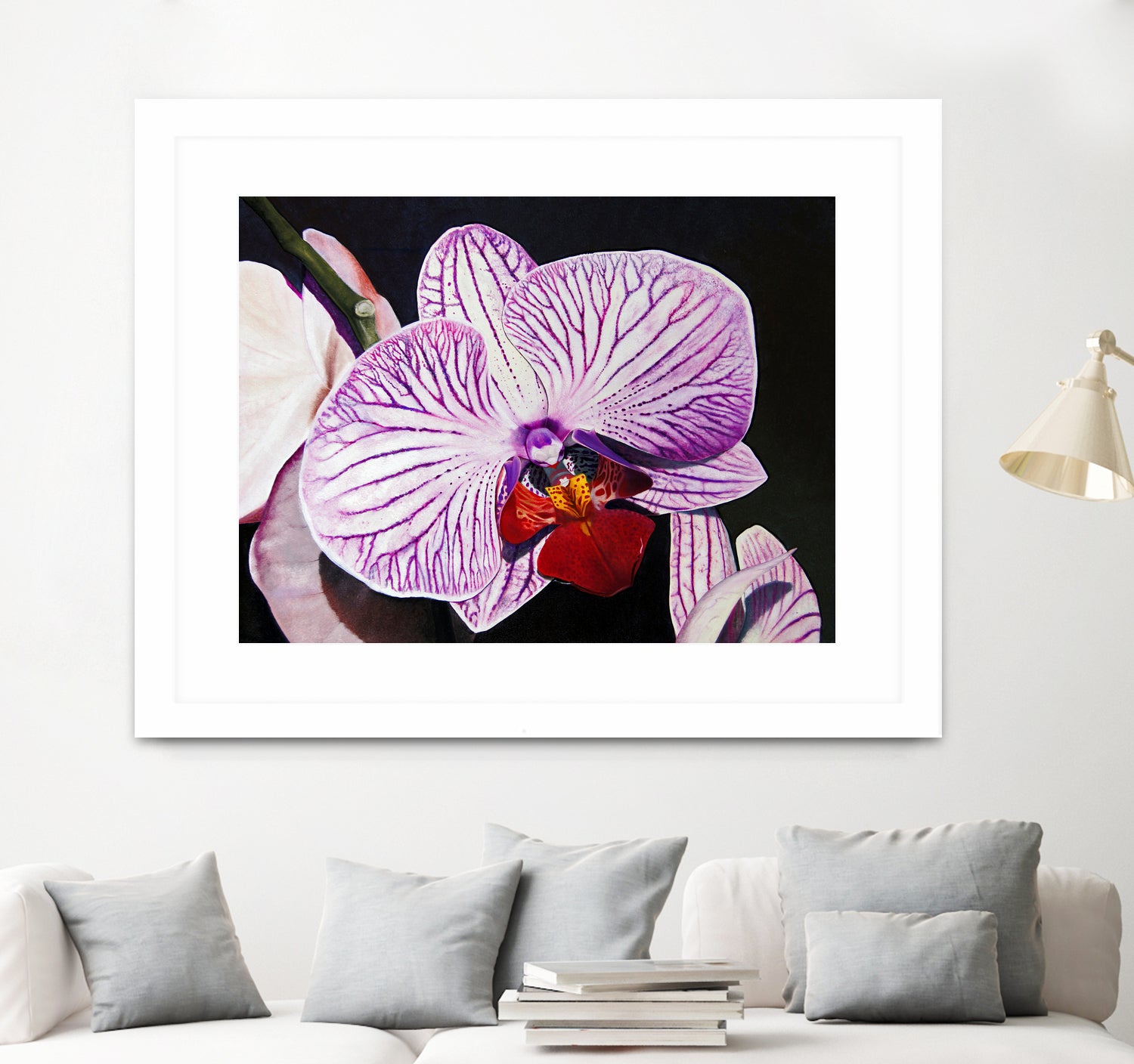 Purple Orchids by Matthew Holden Bates on GIANT ART - purple botanical