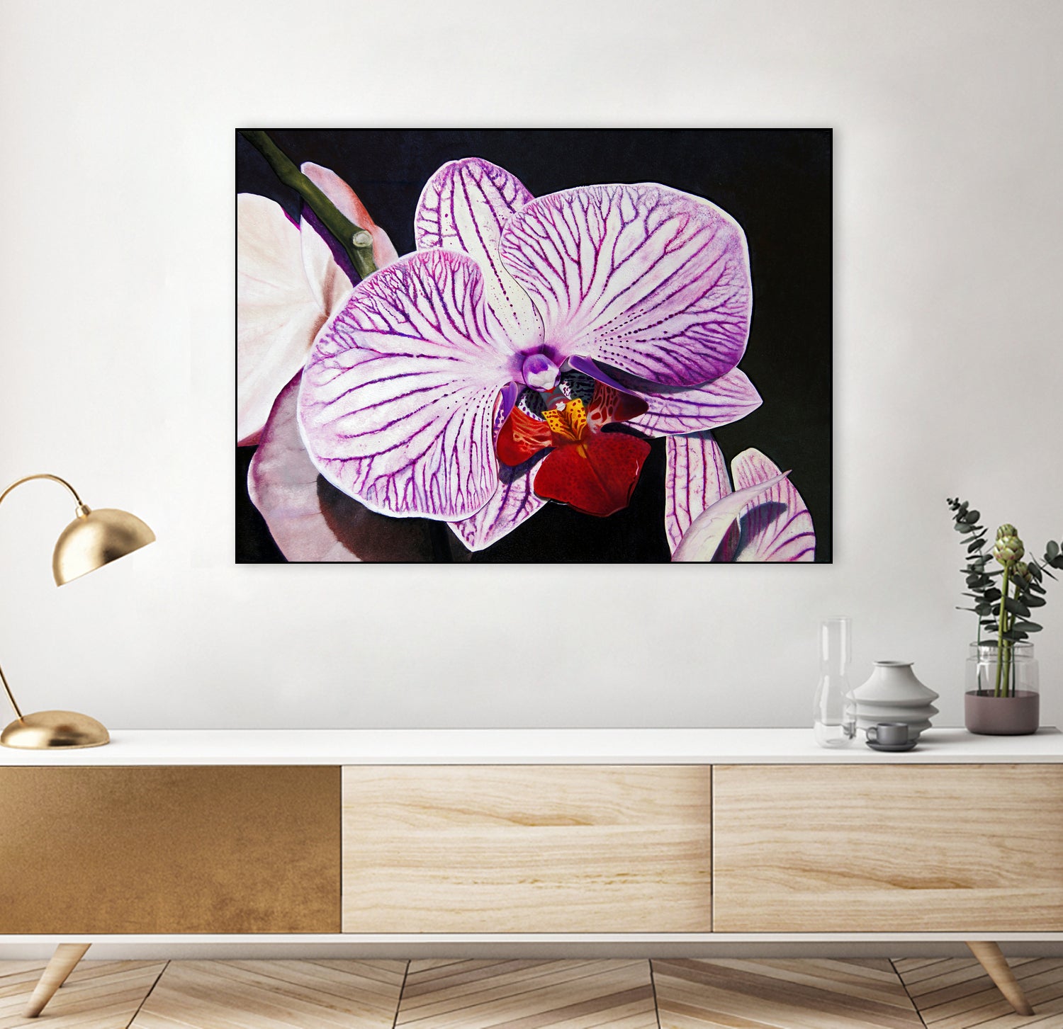 Purple Orchids by Matthew Holden Bates on GIANT ART - purple botanical