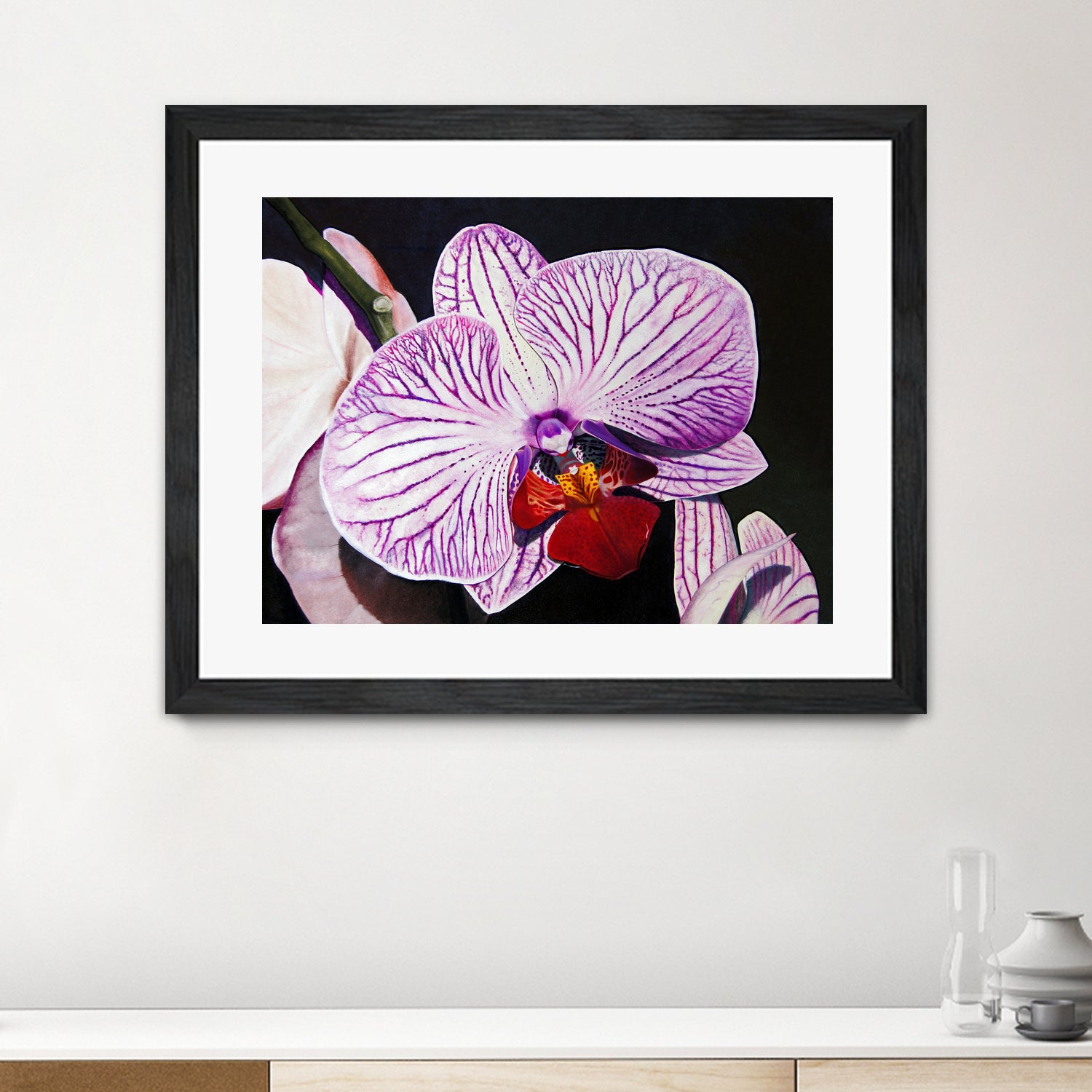 Purple Orchids by Matthew Holden Bates on GIANT ART - purple botanical