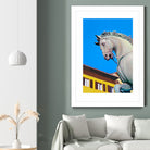 Cavallo di Cosimo by Matthew Holden Bates on GIANT ART - blue landscape