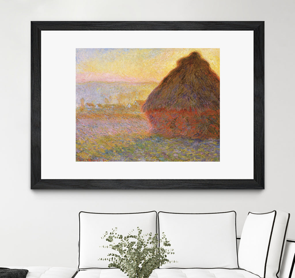Grainstack (Sunset) de Claude Monet sur GIANT ART - musées