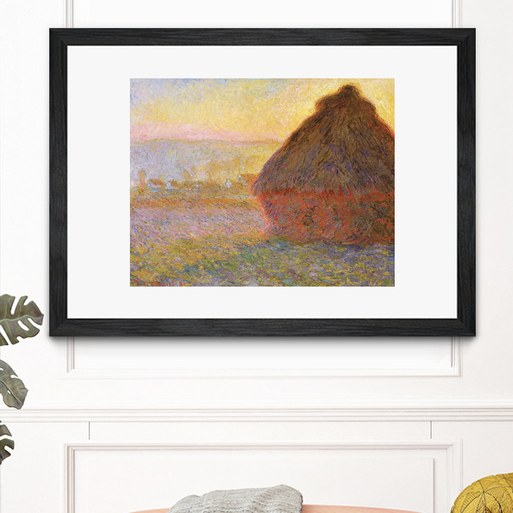 Grainstack (Sunset) by Claude Monet on GIANT ART - museums