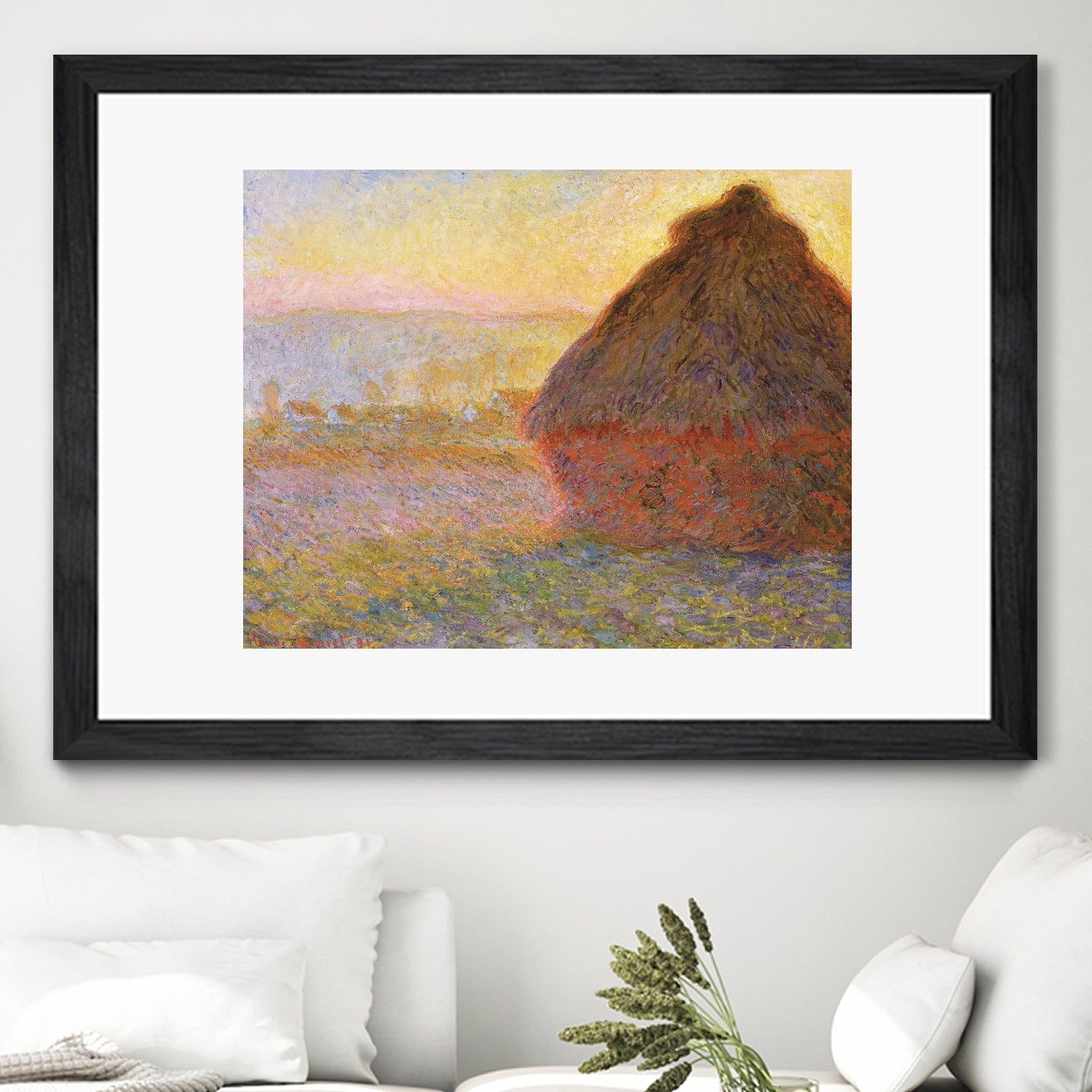 Grainstack (Sunset) by Claude Monet on GIANT ART - museums