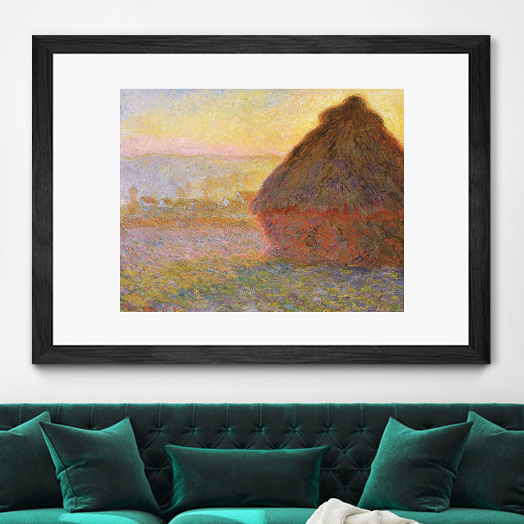 Grainstack (Sunset) de Claude Monet sur GIANT ART - musées