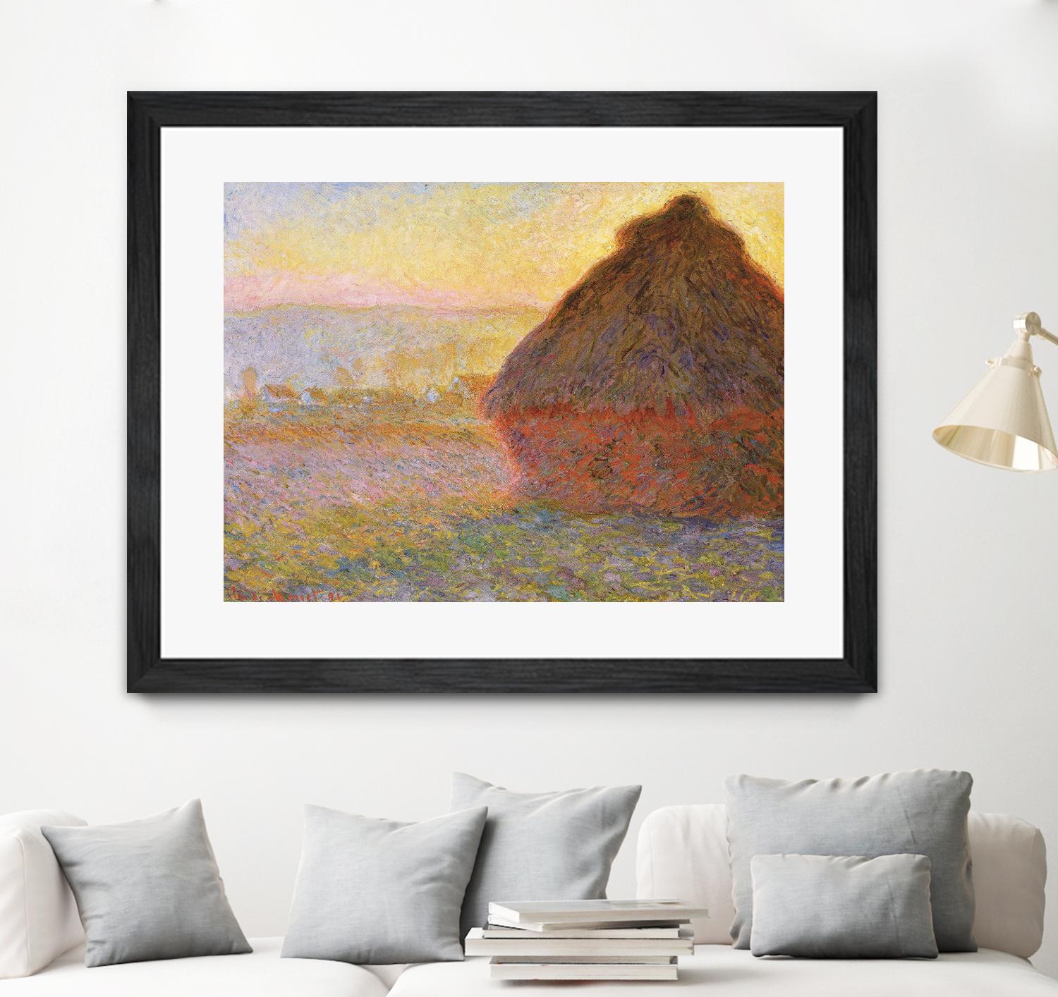 Grainstack (Sunset) by Claude Monet on GIANT ART - museums