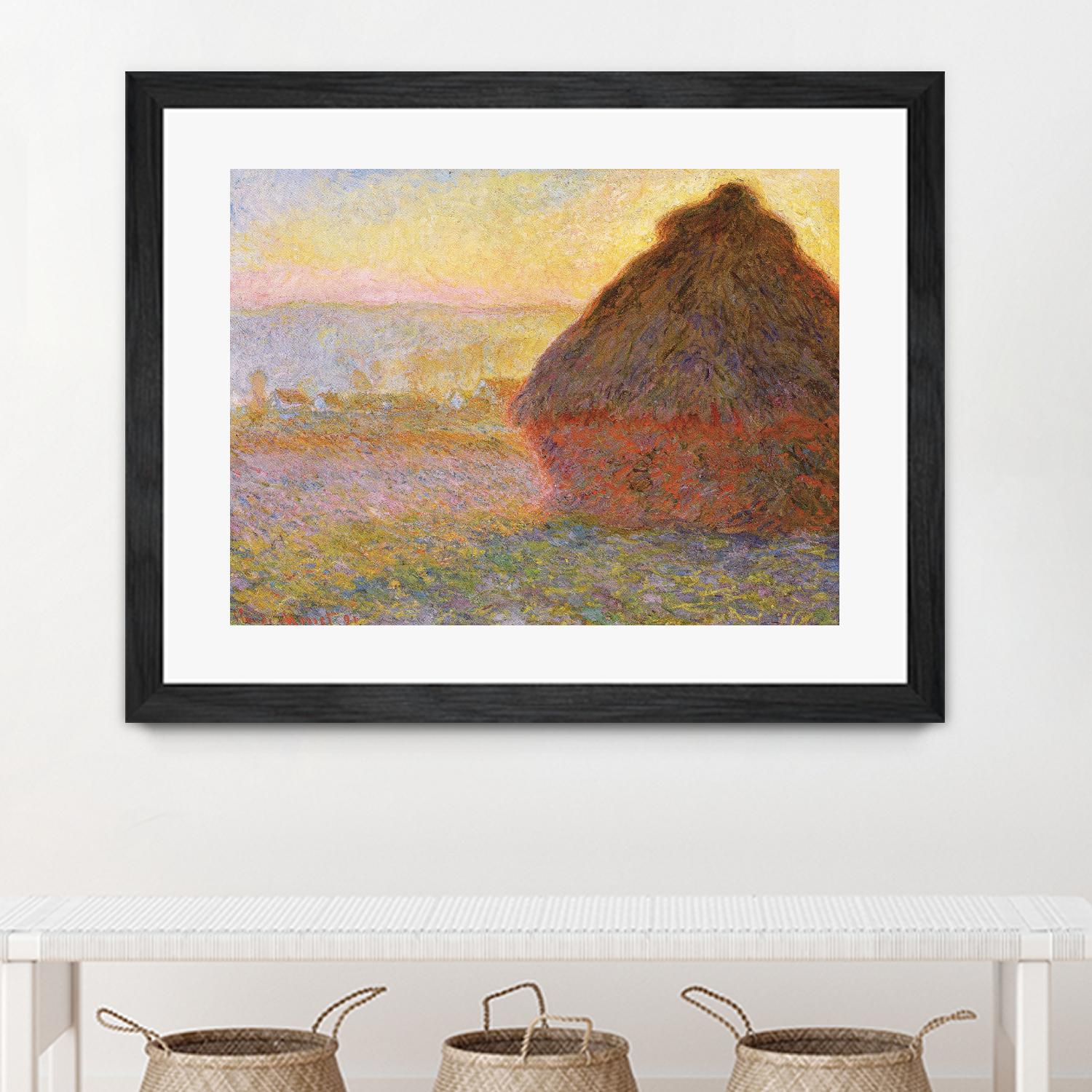 Grainstack (Sunset) by Claude Monet on GIANT ART - museums