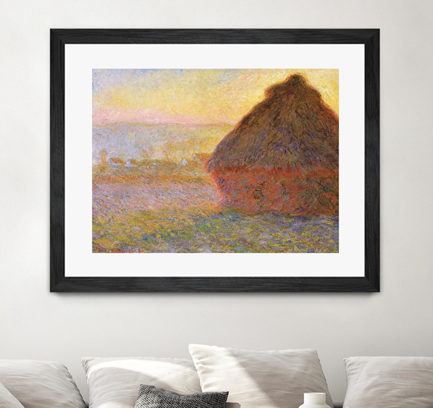 Grainstack (Sunset) by Claude Monet on GIANT ART - museums