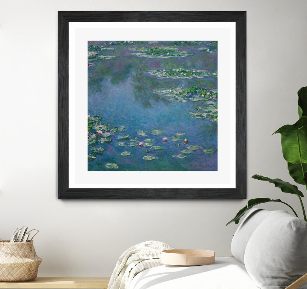 Water Lilies, 1906 by Claude Monet  on GIANT ART - blue botanical