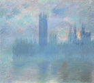 Two Paintings From a Series of The Houses of Parliament, London, 1900-01 by Claude Monet on GIANT ART - blue masters